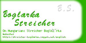 boglarka streicher business card